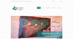Desktop Screenshot of peacefulchange.org