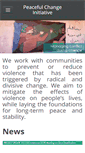 Mobile Screenshot of peacefulchange.org