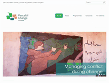 Tablet Screenshot of peacefulchange.org